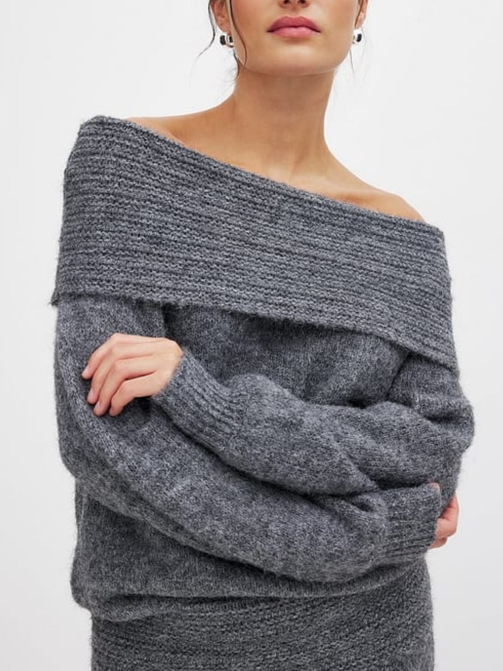 NAKD Oversized Off The Shoulder Sweater